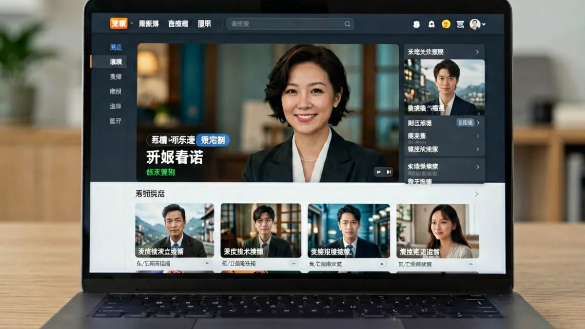麻豆传媒平台界面截图风格示意，呈现清晰的4K视频播放界面与简洁的系列剧目分类导航